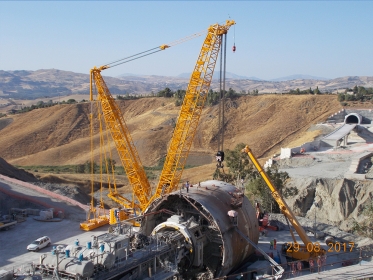 Noleggio Gru e Autogru Sicilia TBM Barbara CL Galleria Sant&#039;Elia