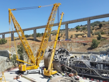 Noleggio Gru e Autogru Sicilia TBM Barbara CL Galleria Sant&#039;Elia